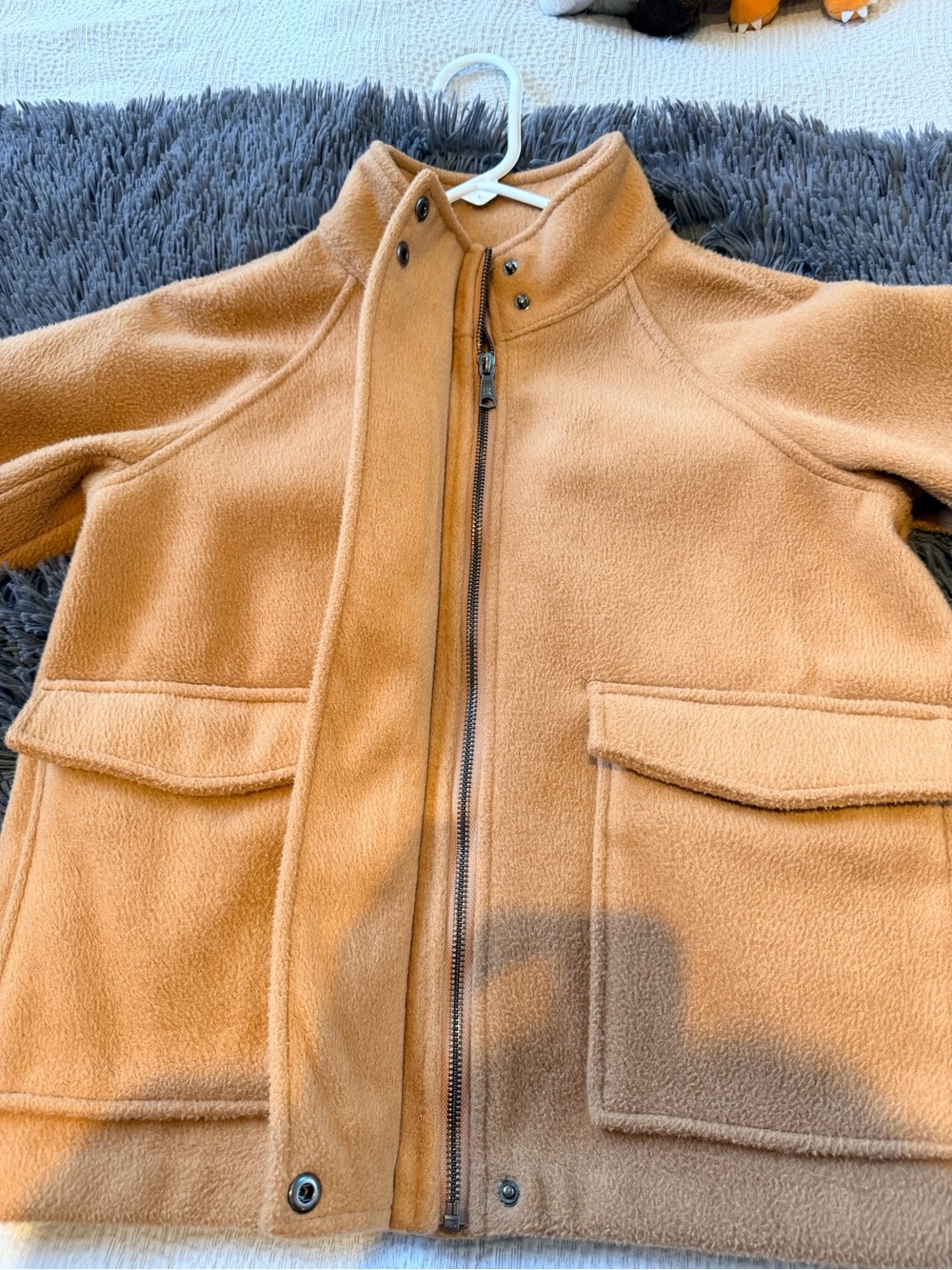 Banana Republic Brushed Short Jacket XXS Camel Color